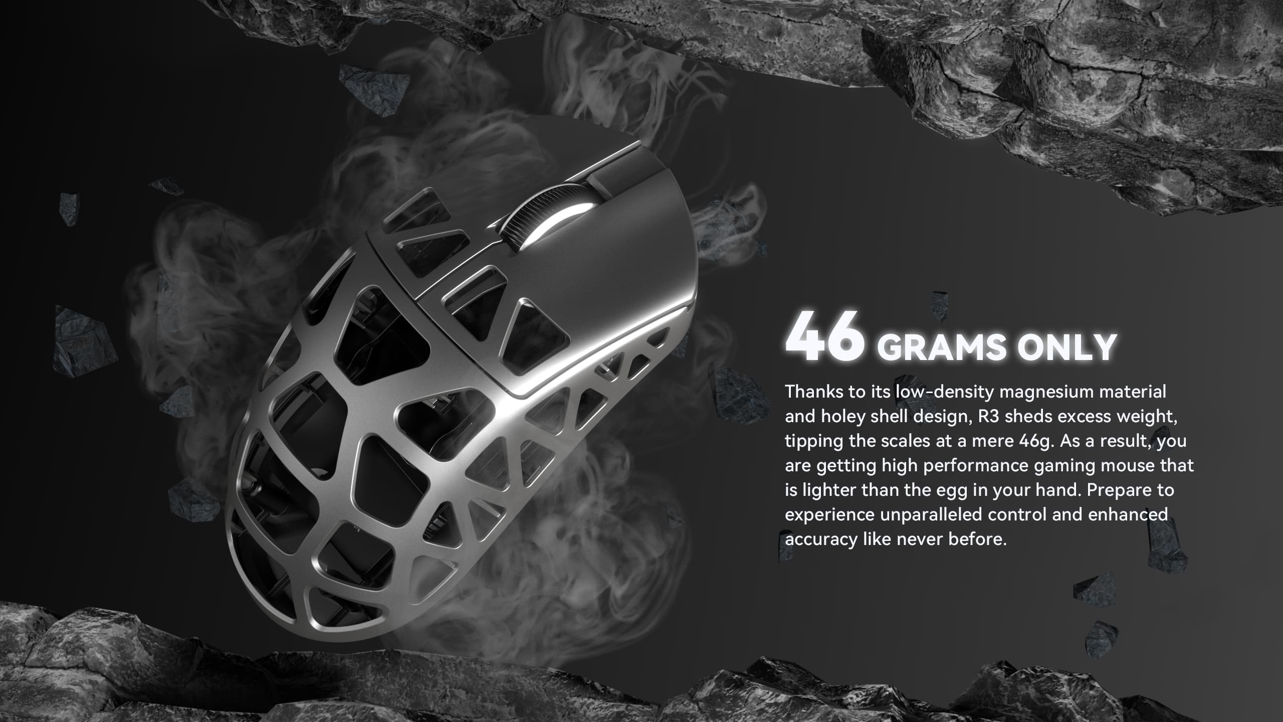 ATTACK SHARK R3 Magnesium Alloy Gaming Mouse 8K SUPERLIGHT 8000Hz 6 Adjustable DPI up to 26000 PAW3395 BT/2.4G Wireless/Wired