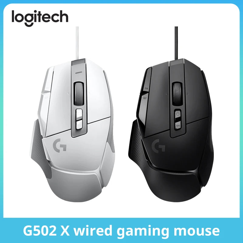 Logitech (G) G502 X Advanced Edition New Optical-mechanical Hybrid Micro HERO Engine Gaming Mouse