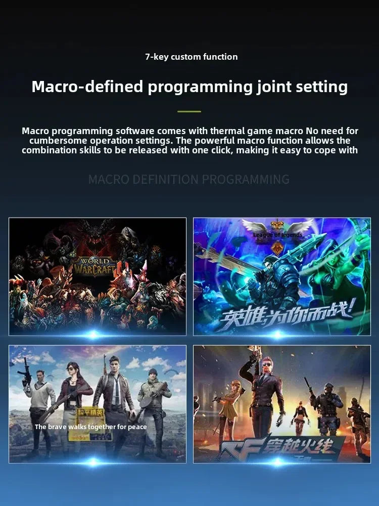 YX110 Ergonomic Wired Esports Gaming 4800DPI Mechanical Macro Definition 6 Button USB Mouse with RGB Lights For PC laptop Gamer